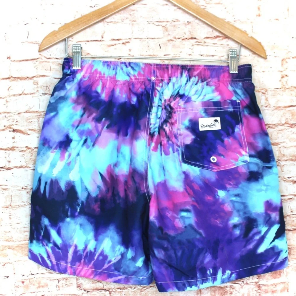 Boardies | Men’s Blue/Purple Tie Dye Board Shorts